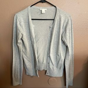 H&M women’s grey cardigan size small.